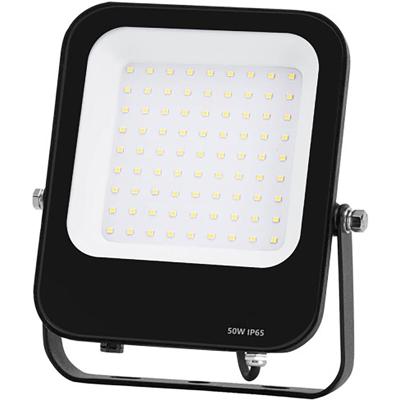 LED Bouwlamp 50W - Schijnwerper 6500K - Waterdicht IP65 - Mat Zwart