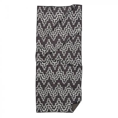 Nomadix badhanddoek Teton 75 x 180 cm polyester zwart/wit