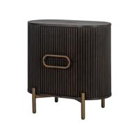 Richmond Nachtkastje 'Luxor' Eiken, 60 x 39cm, kleur zwart / goud - thumbnail