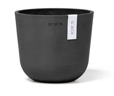 Ecopots Oslo Mini Donkergrijs Ø16cm x H13,7 cm