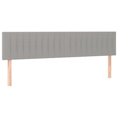 Boxspring met matras stof lichtgrijs 120x190 cm
