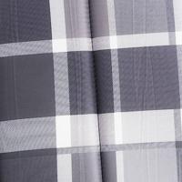 Ligbedkussen 200x70x3 cm oxford stof ruitpatroon grijs - thumbnail