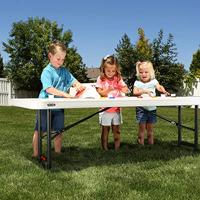 Vouwtafel Lifetime Wit Staal Plastic 183 x 91 x 76 cm - thumbnail