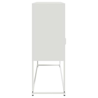 Dressoir 100,5x39x107 cm staal wit