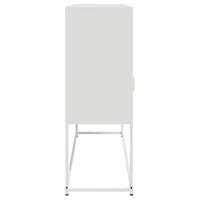 Dressoir 100,5x39x107 cm staal wit - thumbnail