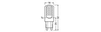 OSRAM HOMELIGHTING 4058075449893 LED-lamp Energielabel E (A - G) G9 Ballon 4.2 W = 40 W Warmwit (Ø x l) 18 mm x 49 mm 2 stuk(s) - thumbnail