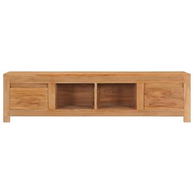 Tv-meubel 115x30x35 cm massief teakhout