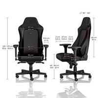 Noblechairs Hero zwart/rood - thumbnail