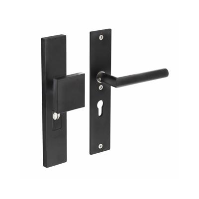 Intersteel Veiligheidsbeslag SKG3 rechthoekig duwer/kruk PC55mm met kerntrek beveiliging - mat zwart