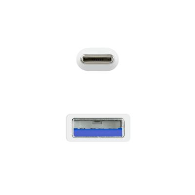 Kabel USB-C naar USB NANOCABLE 10.01.4002-W 2 m Wit - thumbnail