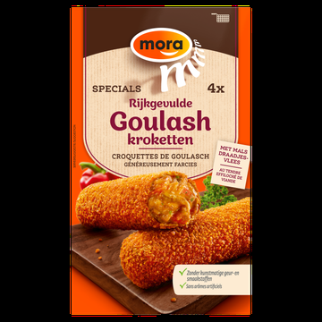 Mora Specials Rijkgevulde Goulash Kroketten 4 x 75 g bij Jumbo