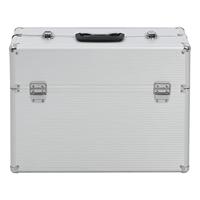 Gereedschapskoffer 47x36x20 cm aluminium zilverkleurig - thumbnail