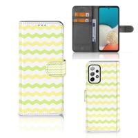 Samsung Galaxy A73 5G | Telefoon Hoesje | Waves Yellow - thumbnail