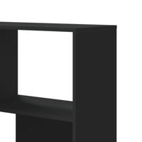 Boekenkast 4-laags hoek 85x85x140 cm bewerkt hout zwart - thumbnail