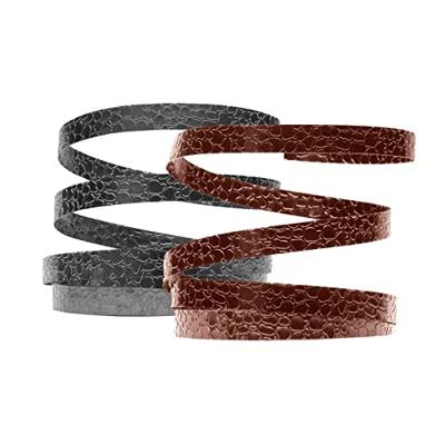 Vaessen Creative • aluminiumdraad crocodile 1,5cmx0,5mmx3m chocolate
