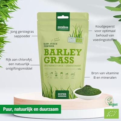 Purasana Barley Grass Gerstegrassap Poeder - thumbnail