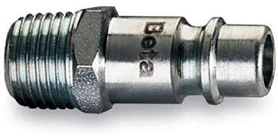 Beta Insteeknippel Europees profiel uitwendige draad, taps (BSPT) 1916G 1/4 - 019160005 Beta Insteeknippel Europees profiel uitwendige draad, taps (BSPT) 1916G 1/4 - 019160005