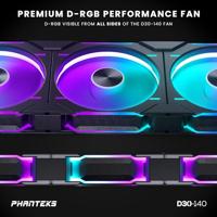 Phanteks D30 PWM Reverse Airflow D-RGB PC-ventilator (b x h x d) 140 x 30 x 140 mm - thumbnail