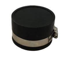 Flexibele rubber eindkap 75mm