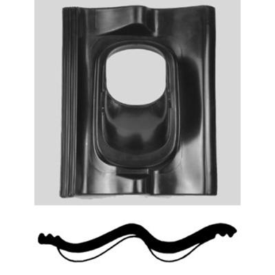 Dakdoorvoerpan zwart 131 snd.