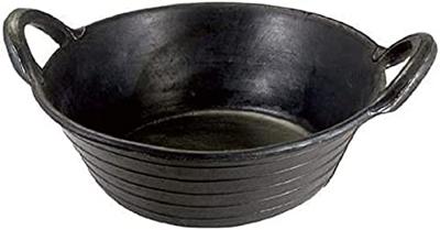 Rubber voerbak zwart 11l