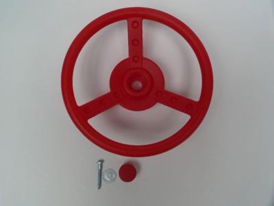 Stuur in kunststof diameter 300x81 mm incl. schroeven rood Hermic - Hermic
