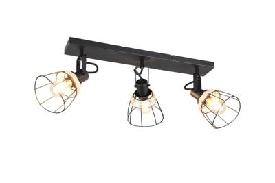 Trio Zwarte plafondlampJerome design 4-lichts - R86233032