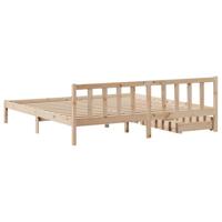 Bedframe zonder matras massief grenenhout 200x200 cm - thumbnail