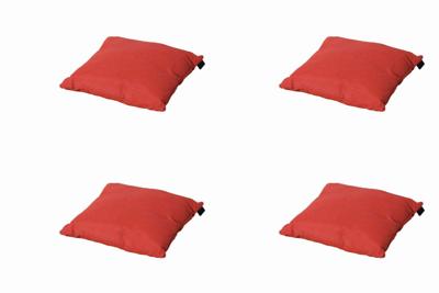 Kussen 45 x 45 baksteenrood piping Panama baksteenrood (4 stuks) Madison - Madison Kussen 45 x 45 baksteenrood piping Panama baksteenrood (4 stuks) Madison - Madison