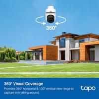 TP-Link Tapo C500 WLAN-beveiligingscamera voor buiten, 360° FHD 1080p met nachtzicht, bidirectionele audio, cloud-video-opname, werkt met Alexa - thumbnail