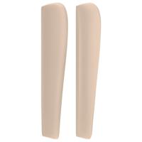 Hoofdbord met randen 83x23x118/128 cm kunstleer cappuccinokleur - thumbnail