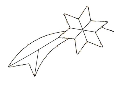 Svenska Living Komeet metaal 40-led met timer 2xaa