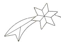 Svenska Living Komeet metaal 40-led met timer 2xaa - thumbnail