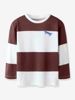 T-shirt met lange mouwen voor jongens NAME IT Boxy-Fit donkerbruin - thumbnail