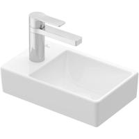 Villeroy & Boch Avento fonteinset - 36x22x11cm - kraangat links - chromen fonteinkraan - glans wit 4300s301 - thumbnail