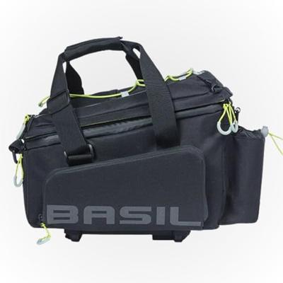 Basil miles xl mik bagagedragertas waterdicht 9-36l zwart lime