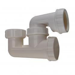 Wiesbaden Basis-sifon 11/2'' x 40 mm klem wit