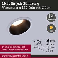 Paulmann 93401 Cole Coin Inbouwlamp LED 6 W Wit, Zwart - thumbnail