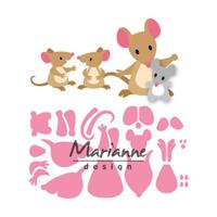 Marianne Design • collectables snij- embosstencil eline's muizen familie - thumbnail