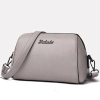 Kleine kussen tas PU lederen één schoudertas dames handtas messengertas (grijs) - thumbnail