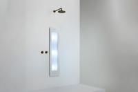 Sunshower Round Medium Plus infrarood + UV licht inbouw 140x33x10cm White M0600-M0101 - thumbnail