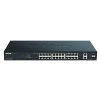 D-Link DGS-1100-26MPV2/E Netwerk switch RJ45/SFP 24 + 2 poorten 56 GBit/s PoE-functie - thumbnail