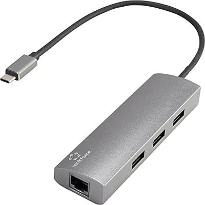 Renkforce Netwerkadapter/Hub 1 GBit/s USB-C 5Gbps, LAN (10/100/1000 MBit/s), USB 3.2 Gen 1 (USB 3.0)