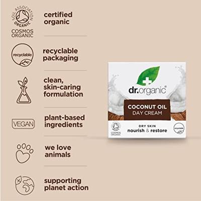 Dr Organic Kokosolie Dagcrème - thumbnail