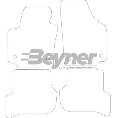 Velours Automatten passend voor Seat Altea 2008- 4-delig HL1760354