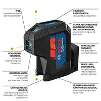 Bosch Professional GPL 3 G Puntlaser Incl. tas Reikwijdte (max.): 30 m - thumbnail
