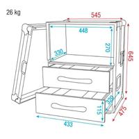 DAP ACA-WMC2 Flightcase voor draadloze microfoons 6 HE - thumbnail