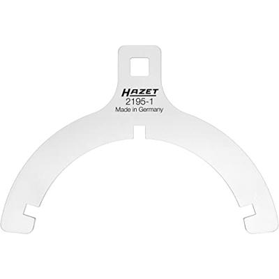 HAZET Filterpatroonsleutel 2195-1 · 1/2 inch (12,5 mm) vierkant hol · Ribbelprofiel · 192 mm