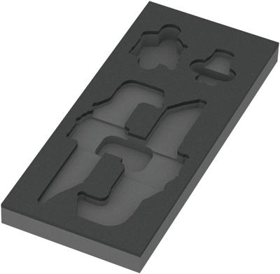 Wera 9840 Schuimrubberen inzetstuk voor stiftsleutels Set 1, zonder gereedschap, 172 x 30 x 392 mm - 05137340001