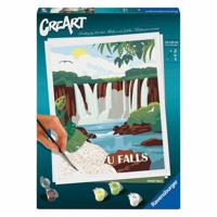 Ravensburger creart schilderen op nummer - iguazu watervallen - thumbnail
